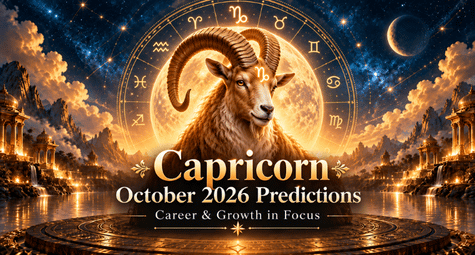 Capricorn October 2026 Horoscope: Career, Love, Finance & Health