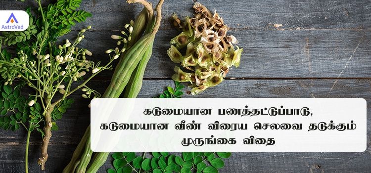 கடுமையான பணத்தட்டுப்பாடு, கடுமையான வீண் விரைய செலவை தடுக்கும் முருங்கை விதை