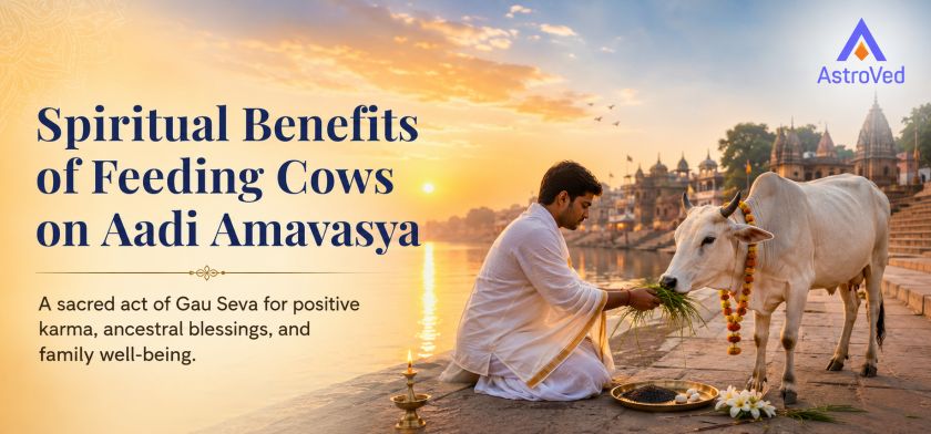 Aadi Amavasya Spiritual Benefits of Feeding Cows Spiritual benefits of feeding cows on Aadi Amavasya for Gau Seva and astrological remedies.