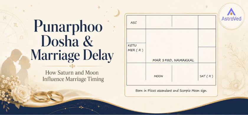Punarphoo Dosha & Marriage Delay: Saturn-Moon Effects Punarphoo Dosha & Marriage Delay: Saturn-Moon Effects