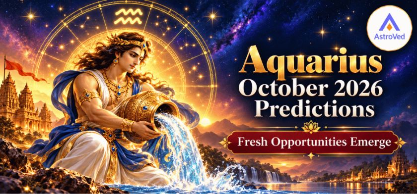 Aquarius October 2026 horoscope predictions for career, love, finance and health