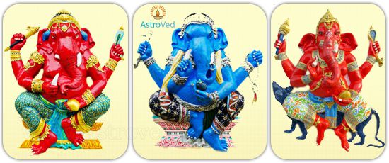 Different Trunk Postures of Lord Ganesha Different Trunk Postures of Lord Ganesha