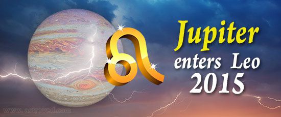 Jupiter enters In Leo 2015