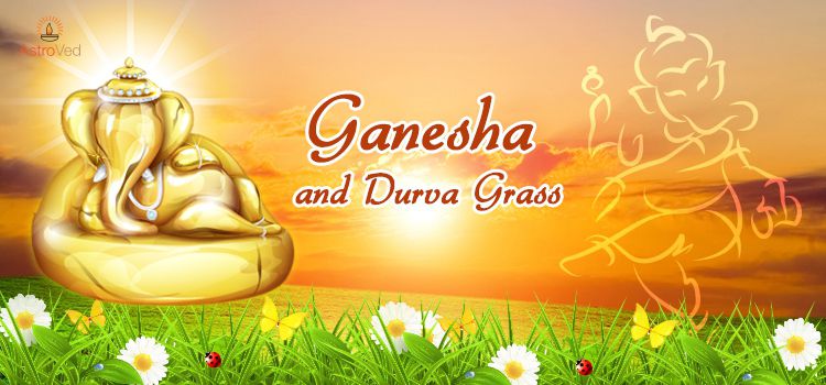 Ganesha and Durva Grass Ganesha and Durva Grass