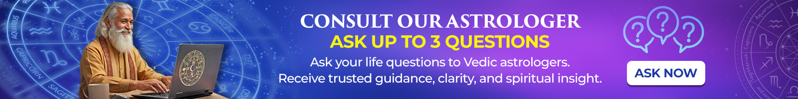 Consult Our Astrologer – Ask Up to 3 Questions