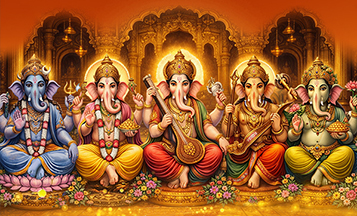 Activate 5 Growth-Bestowing Forms of Ganesha